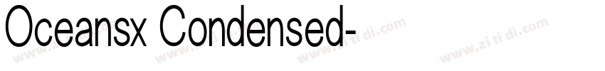 Oceansx Condensed字体转换